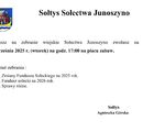 Zebranie wiejskie Sołectwa Junoszyno - 16.09.2025 r.