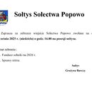 Zebranie wiejskie Sołectwa Popowo - 21.09.2025 r.