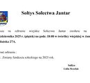 Zebranie wiejskie Sołectwa Jantar - 17.10.2025 r.