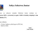 Zebranie wiejskie Sołectwa Jantar - 12.06.2025 r.