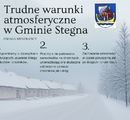 Trudne warunki atmosferyczne w Gminie Stegna.