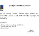 Zebranie wiejskie Sołectwa Jantar - 17.09.2025 r.