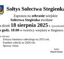 Zebranie wiejskie Sołectwa Stegienka 18.08.2025